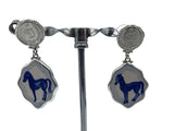 Patient pony earrings