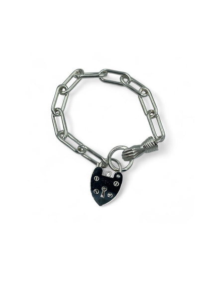 Hand and heart bracelet
