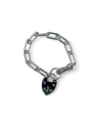 Hand and heart bracelet