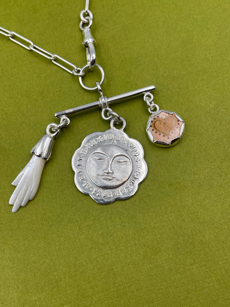 Flower moon mobile pendant