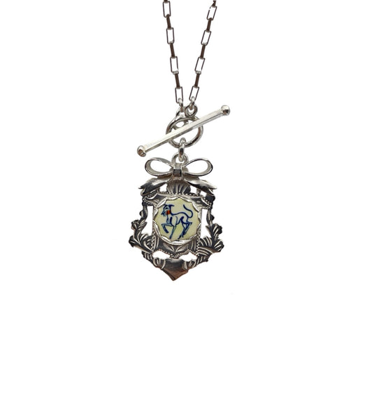 Ribboned Whippet Necklace