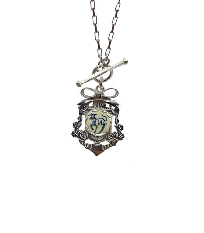 Ribboned Whippet Necklace