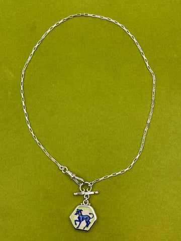 Little prancing hound pendant