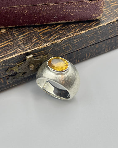 Citrine Bombe ring