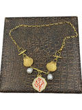 Marine coral necklace