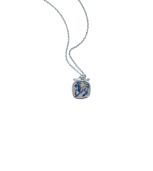 Tiny whippet pendant