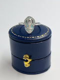 Saint ring with enamel