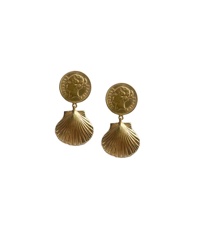 Marina coin earrings
