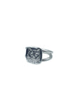 Moody cat face ring