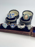 Saint ring with enamel
