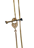 Heart & Bone toggle necklace.